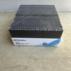 OfficeMax Slim CD Jewel Cases - Black
